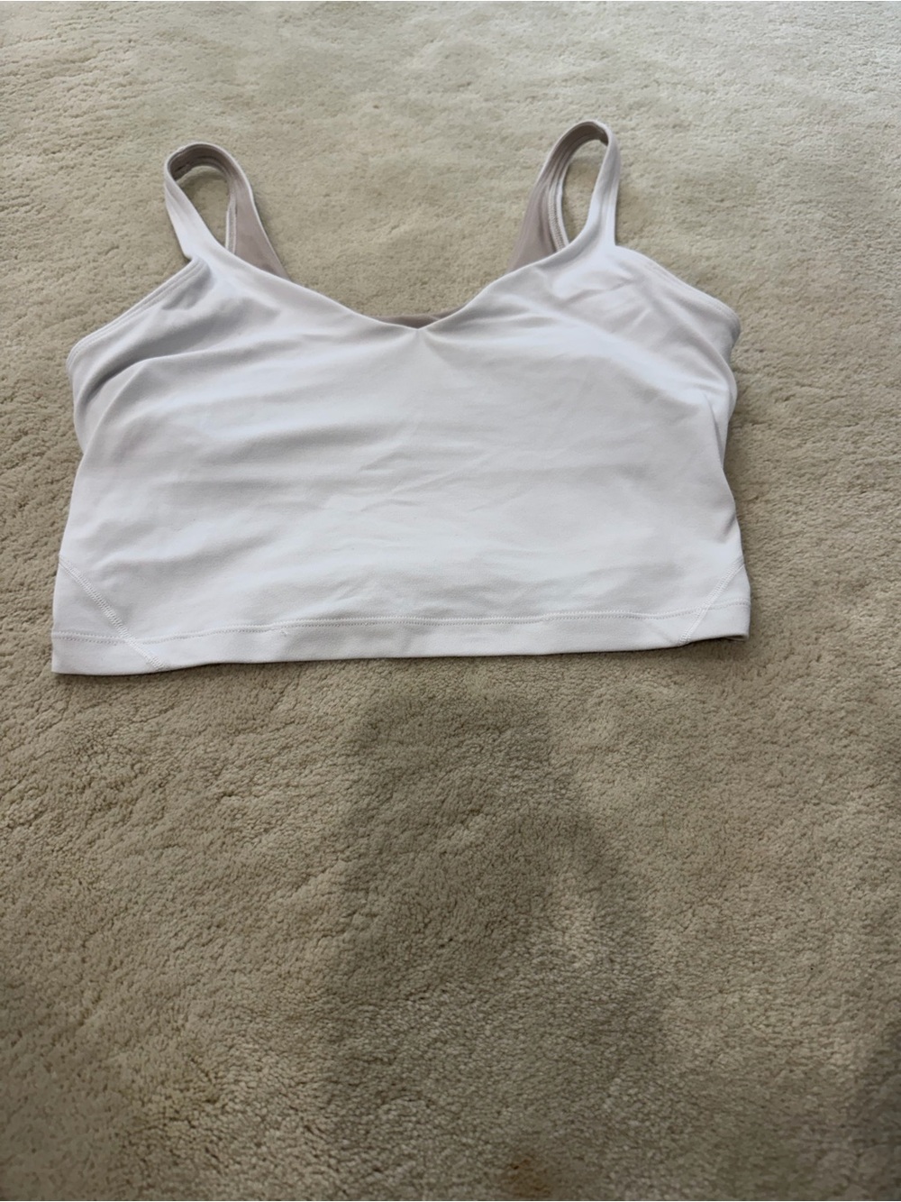lululemon white cropped Align Tank Top